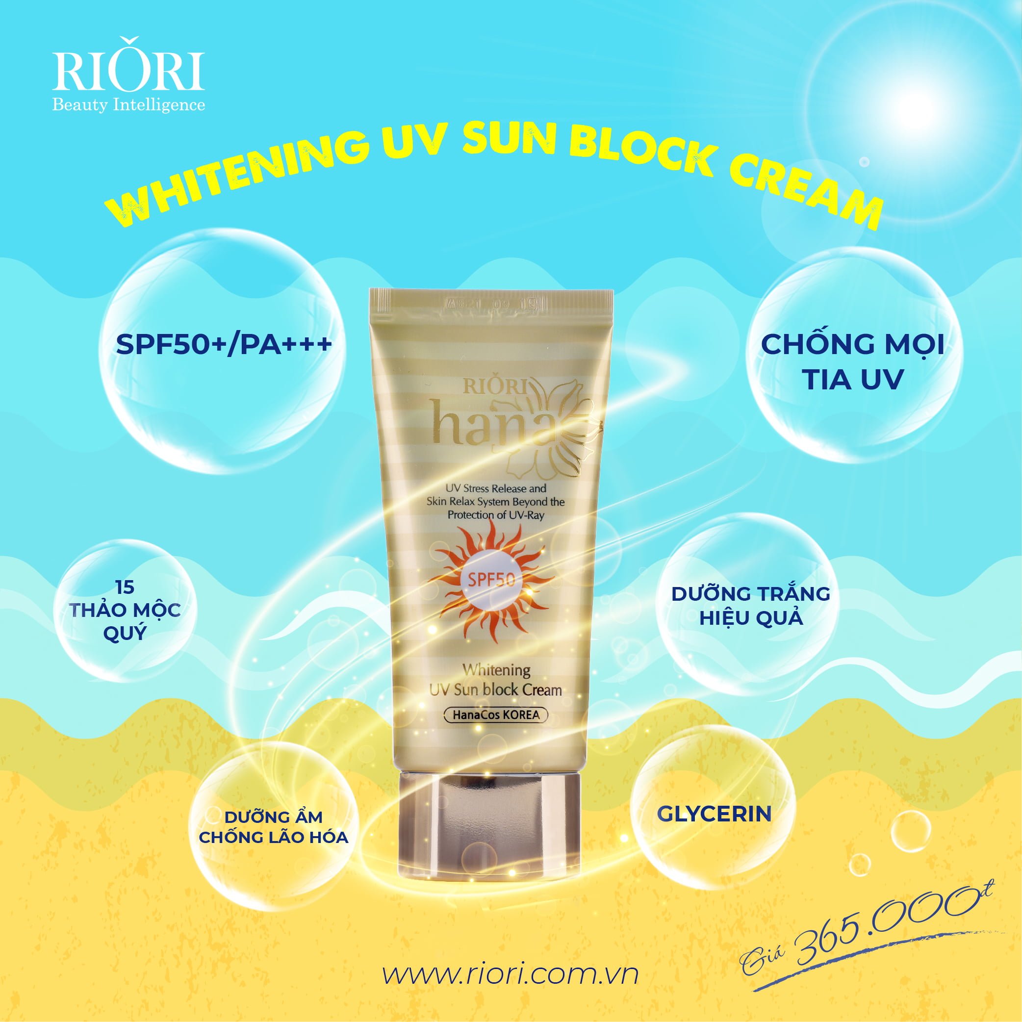 Kem Chống Nắng UV Sun Block Cream Riori