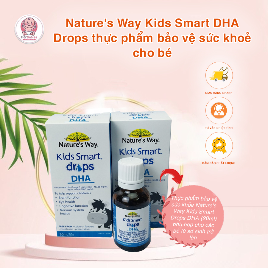 Dha Kids Smart drops 20ml dạng nhỏ giọt cho bé