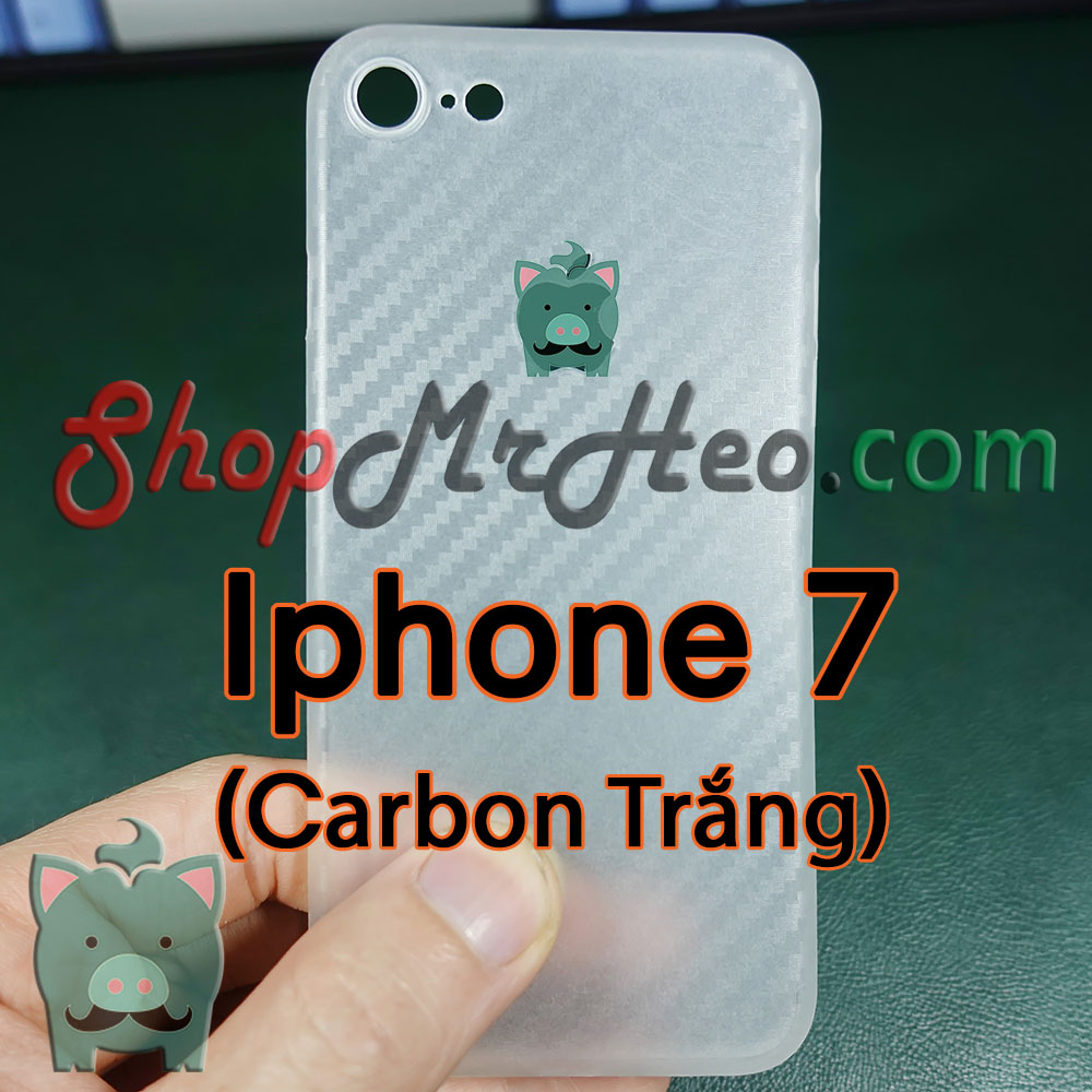 3 Cái Ốp Lưng Nhám Siêu Mỏng Giấy Vân Carbon Iphone 7 - Iphone 7 Plus - Iphone 7+ - IP7 - Ip7+