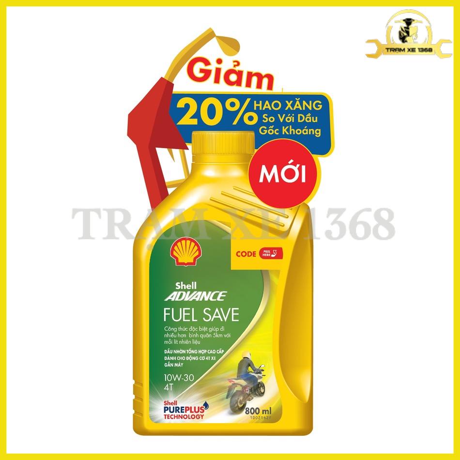 (Xe Ga 800ml) Dầu Nhớt Shell Fuel Save 10w30 SN Full Tổng Hợp Tiết Kiệm ...