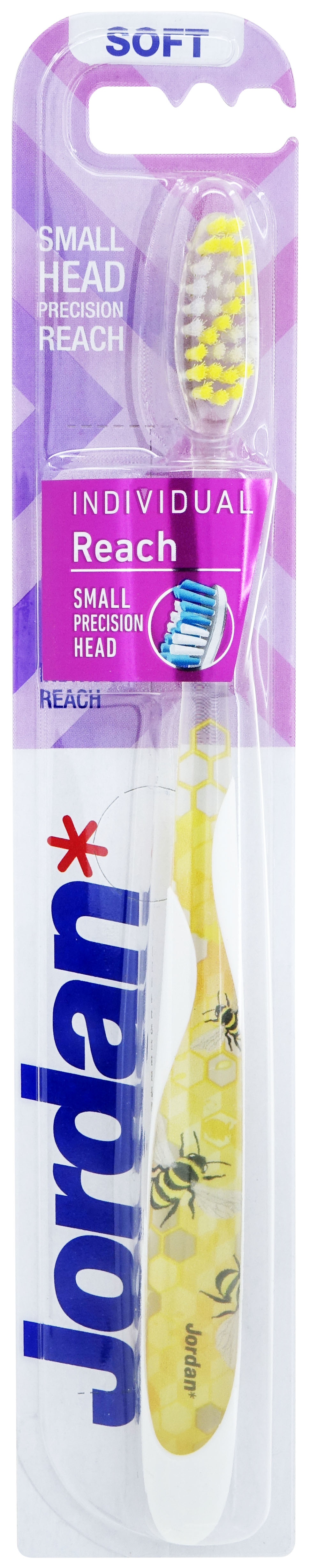 Jordan Combo 2 Bàn chải đánh răng Jordan Individual Reach, Lông mềm chữ S