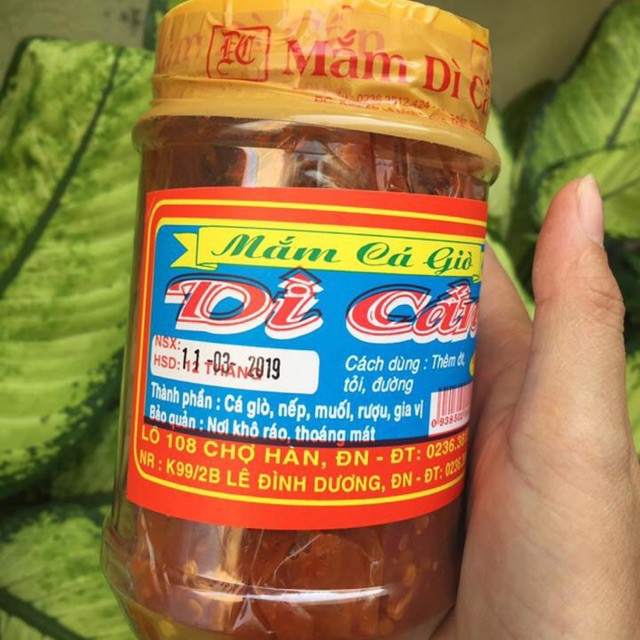 Mắm Cá Rò (Cá Giò) Dì Cẩn Đặc Sản Đà Nẵng Hủ 500g