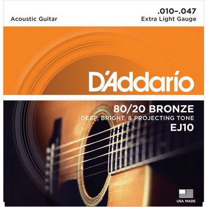 USA D'Addario EJ10 (10-47) - Dây Đàn Guitar Thùng