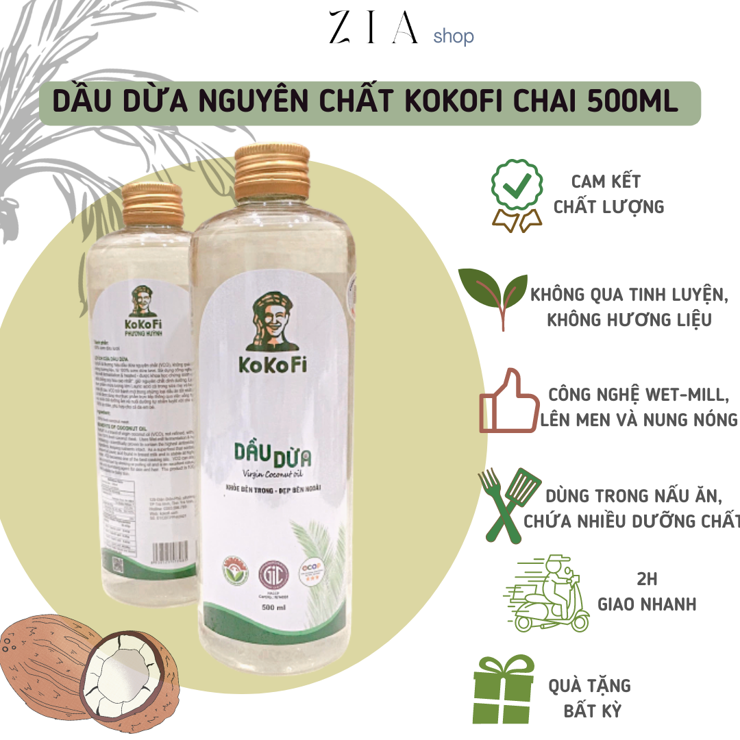 DẦU DỪA NGUYÊN CHẤT DÙNG TRONG NẤU ĂN, CHIẾT XUẤT BẰNG CÔNG NGHỆ ENZYME