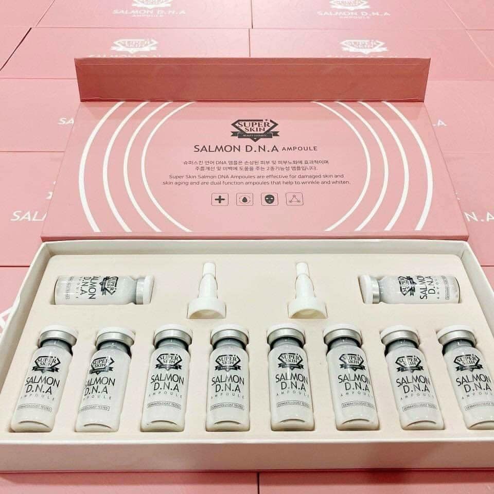 Full hộp 10 ống serum dna cá hồi super skin salmon dna ampoule chính hãng - 7781