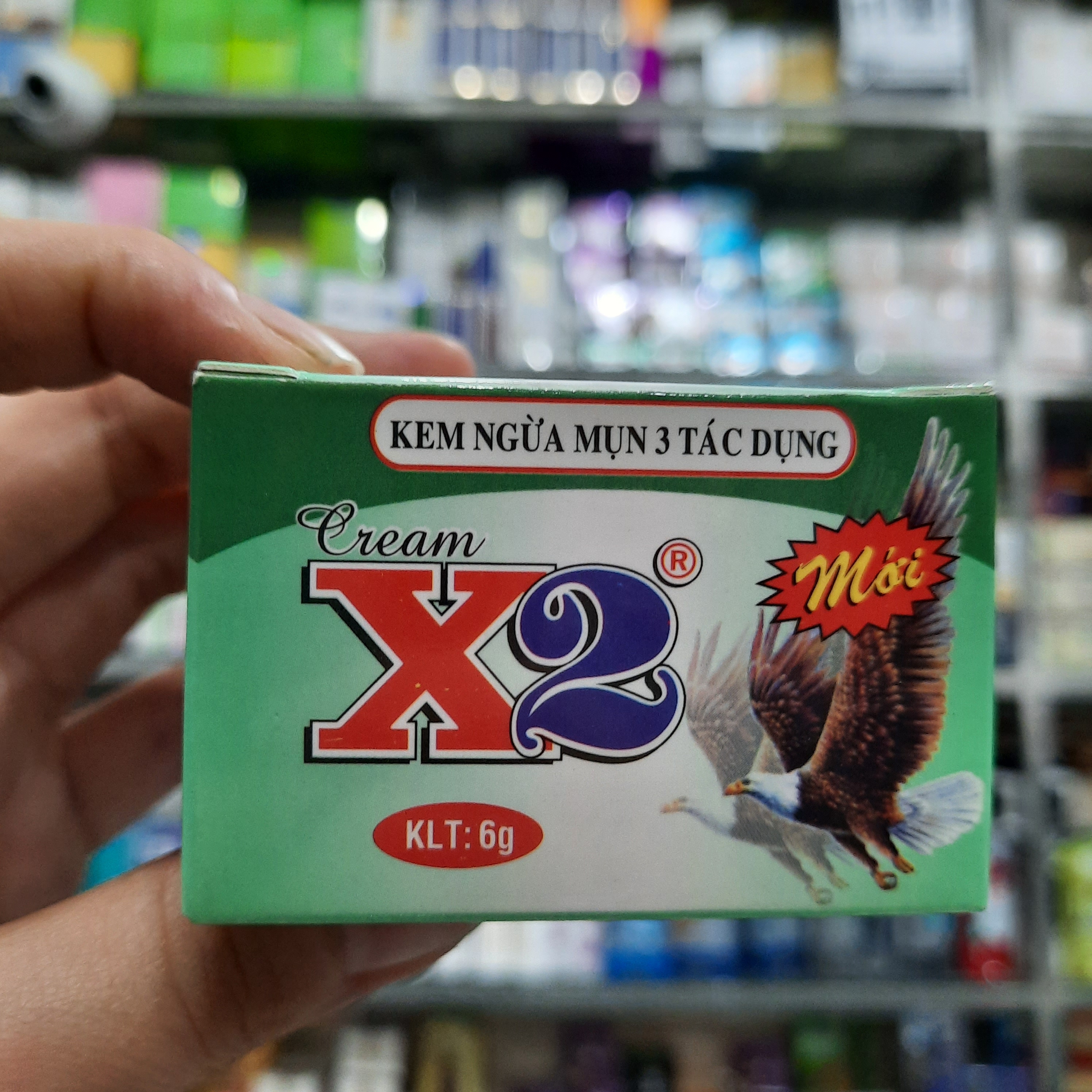 Kem ngừa mụn 3 tác dụng X2 6g