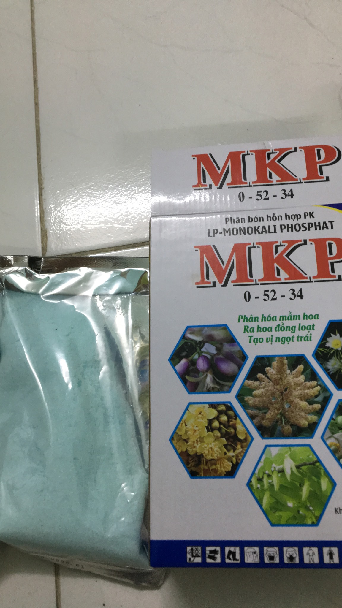 Phân bón lá MPK 0-52-34 gói 500gr
