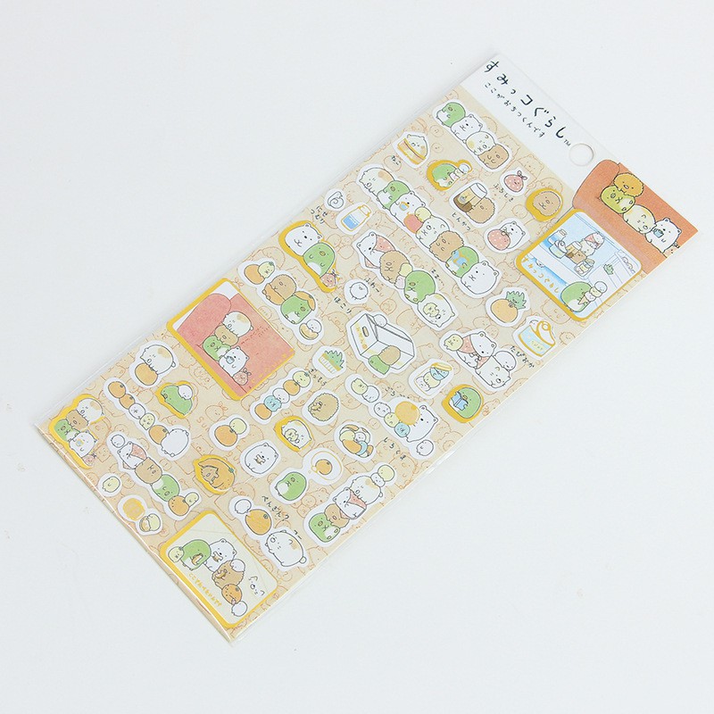 Hình dán Sticker hình động vật hoạt hình và dưa hấu phong cách Hàn Quốc ST50