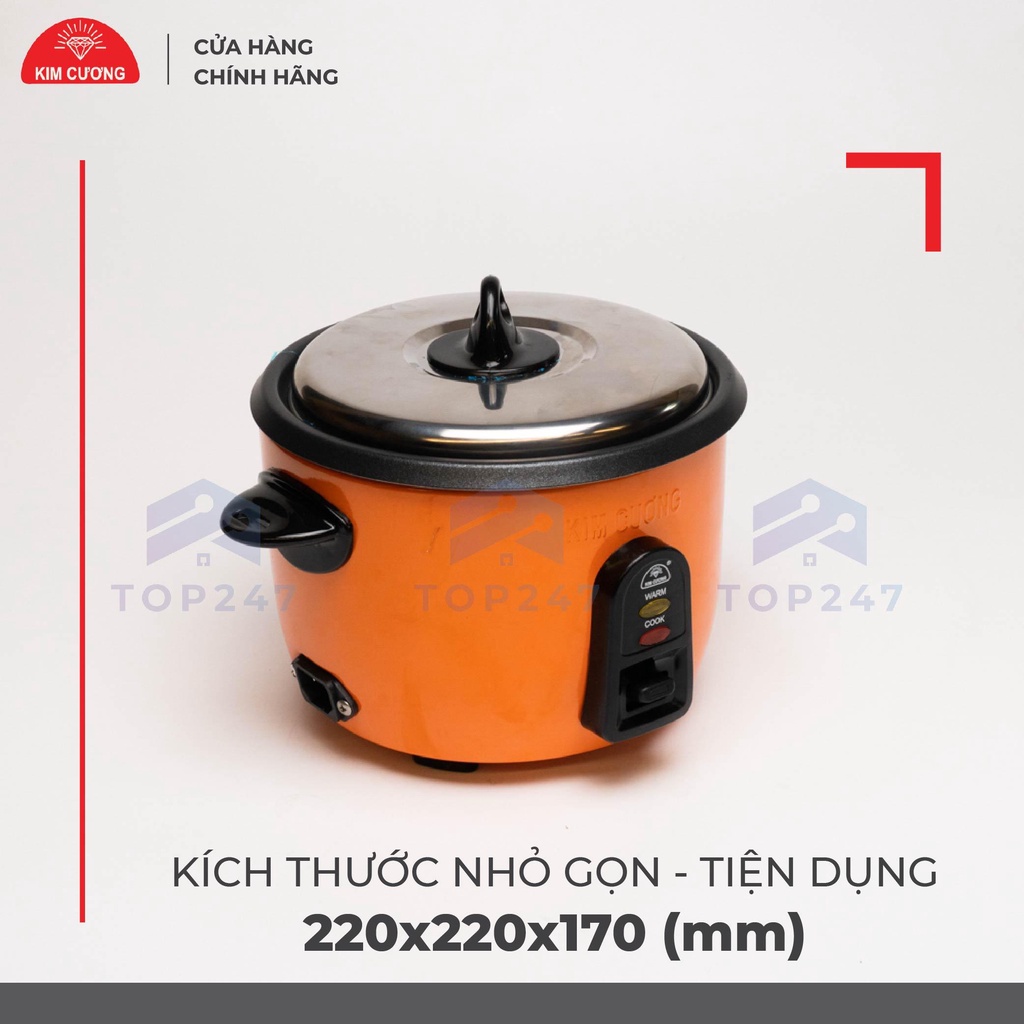 Nồi Cơm Điện Kim Cương 0.8 Lít - Nắp Rời [Bảo Hành Chính Hãng 12 Tháng]