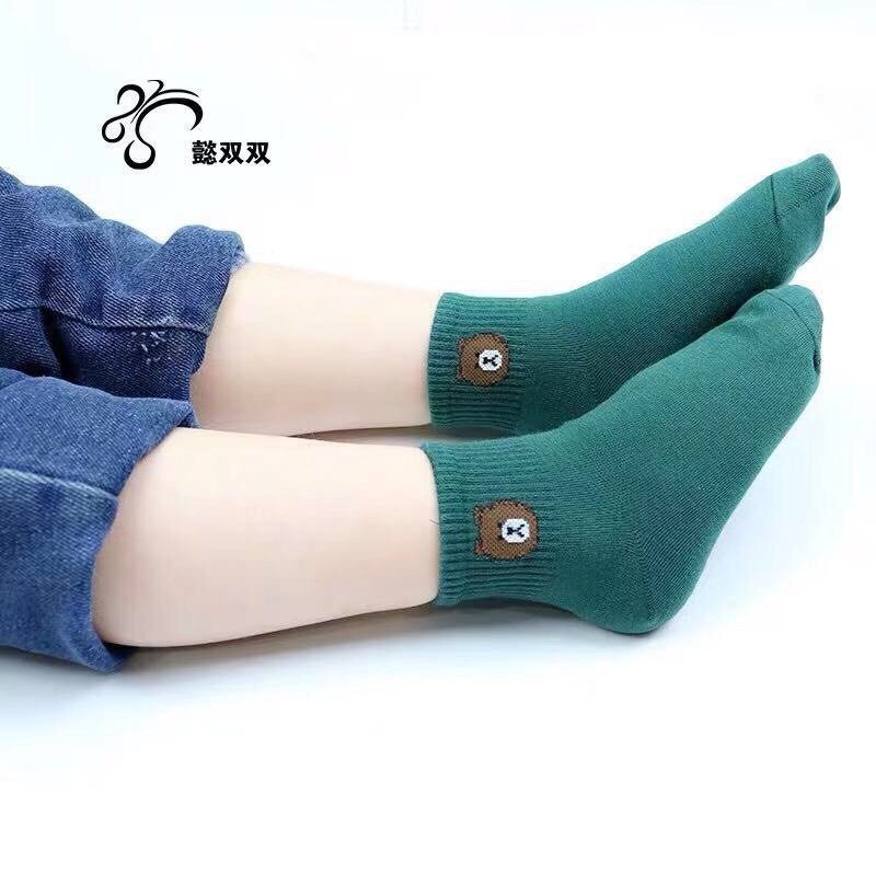 Combo 5 đôi Tất gấu cho bé 0-6 tuổi
