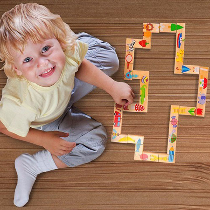 Bộ Xếp Hình Domino 28 Chi Tiết