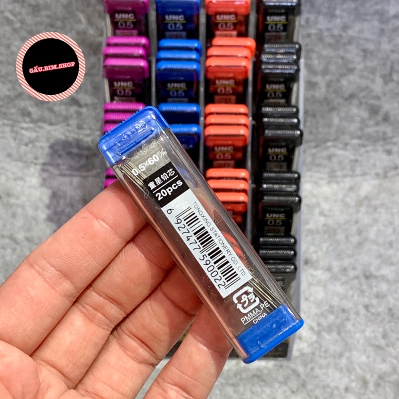 Combo 10 lọ Ngòi chì kim thay thế 0.5mm và 0.7mm (20 ngòi trong 1 lọ)