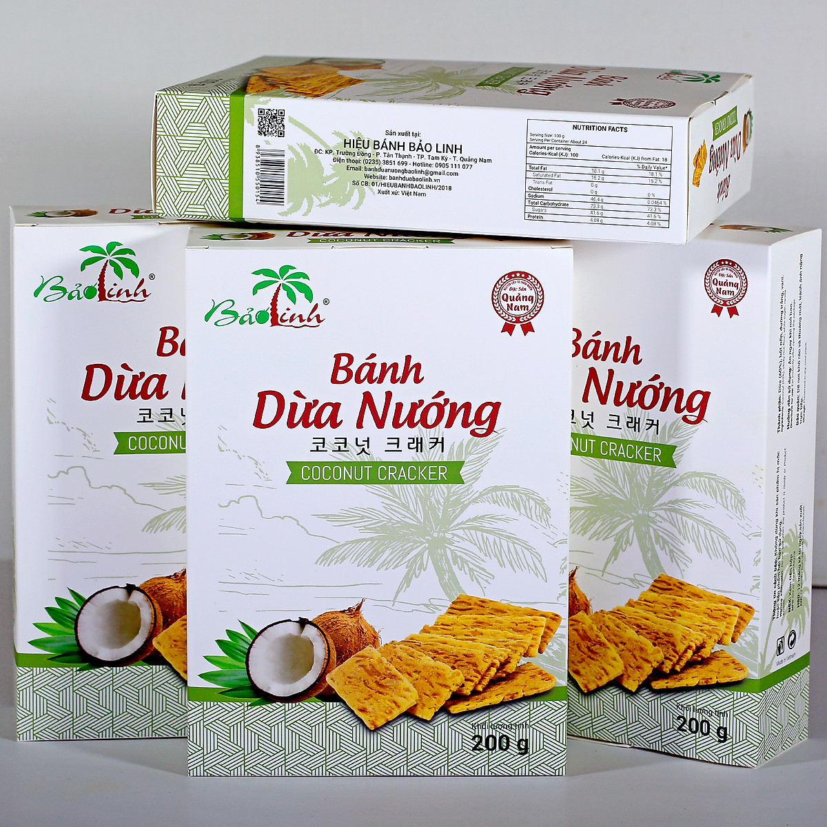 Bánh Dừa Nướng Bảo Linh - Đặc sản Quảng Nam - Thơm ngon - Giòn rụm