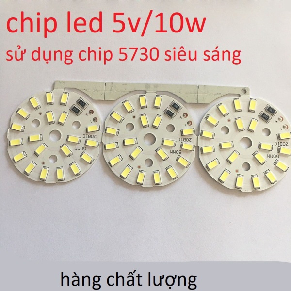 Bảng giá Chip LED SIÊU SÁNG 5V/10W ,24w, chip 5730 ÁNH Sáng trắng