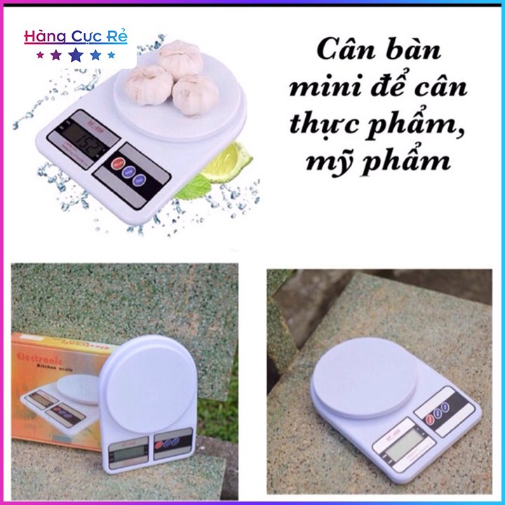 Cân điện tử để bàn 7kg tiện dụng, chính xác đến từng gram + Tặng kèm 2 pin, giúp nấu ăn, đi chợ, buôn bán rất tiện lợi - Shop Hàng Cực Rẻ