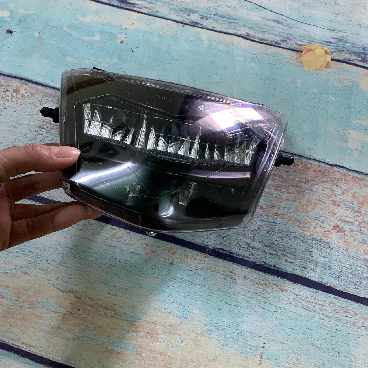 Pha đèn LED 2 tầng  xe Wave 50cc ,(GIÁ RẺ ) Wave A,Wave s100,Wave rsx 100,Wave RS siêu sáng