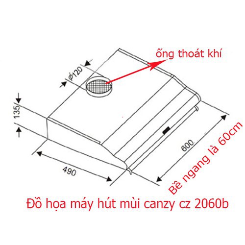 Máy hút mùi Canzy CZ 2060b - 60cm