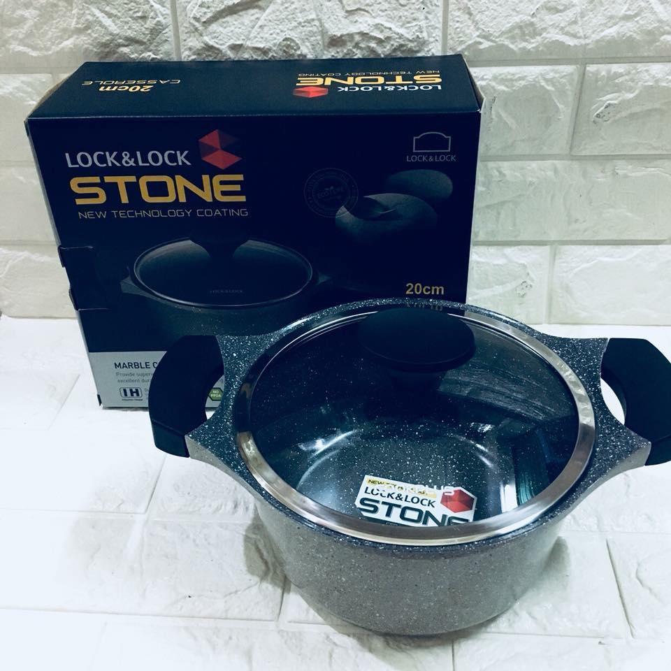 Nồi Đá Stone Cao Cấp 7 Lớp LocknLock 20cm LCA6203D (hàng chính hãng)