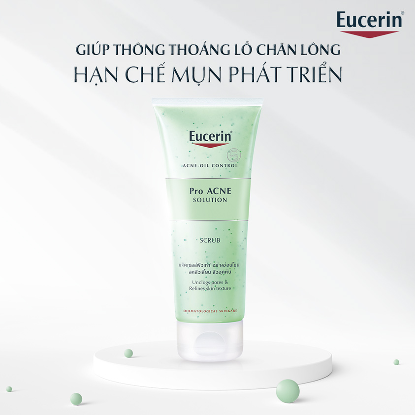 Tẩy da chết vật lý- Eucerin Pro Acne Solution Scrub