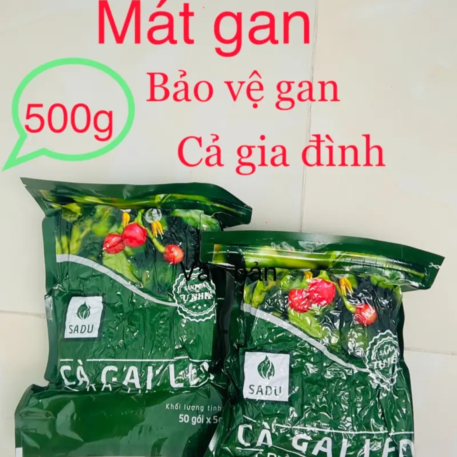 Trà túi lọc cà gai leo sadu, tea