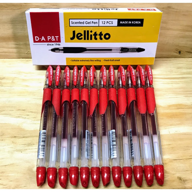 Bút mực gel JELLITO (xanh/đỏ/tím/đen)