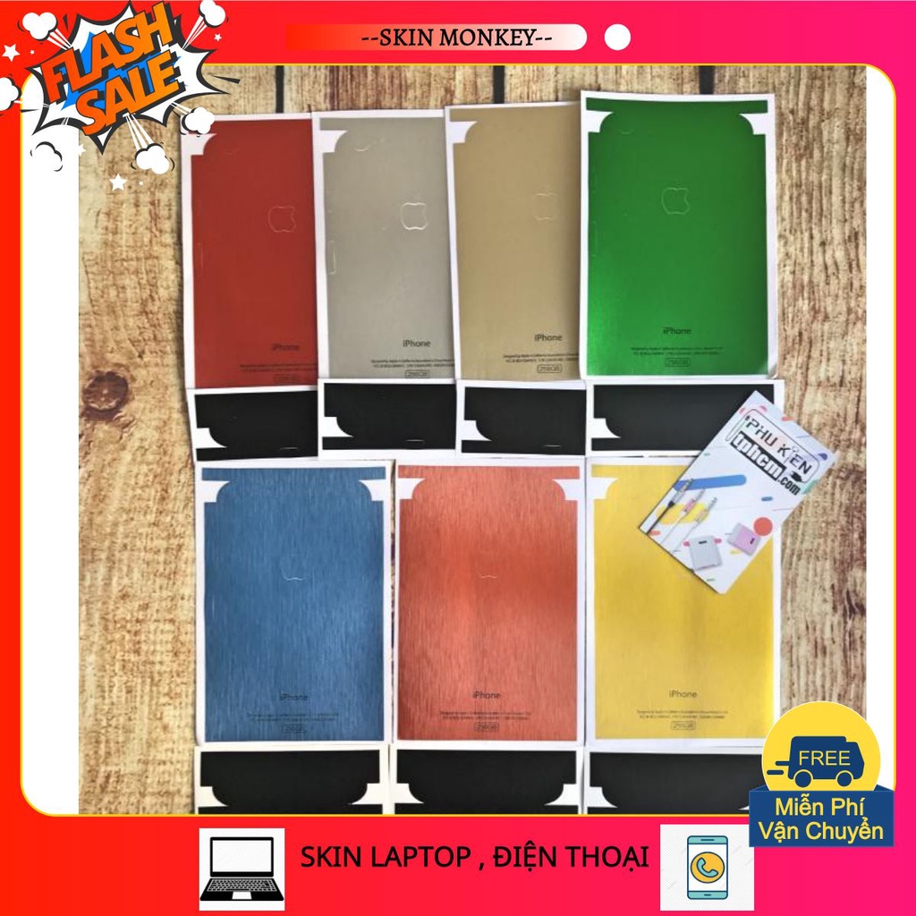 - dán mặt lưng màu giả iphone 2g dòng iphone 6 plus/6s plus