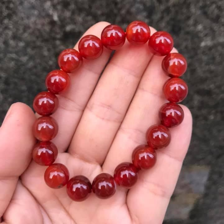 [HCM]VÒNG TAY MÃ NÃO ĐỎ THIÊN NHIÊN 10LY