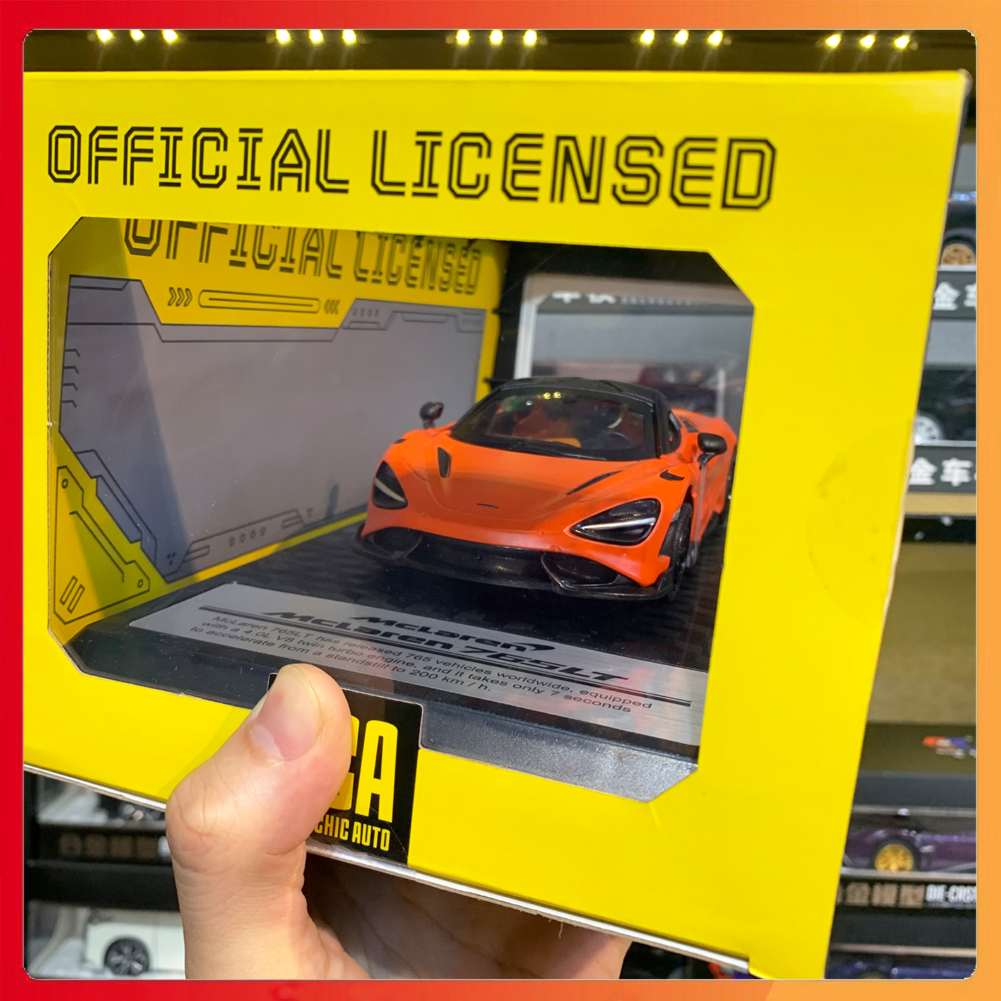 Mô hình xe Mclaren 765LT tỉ lệ 1:24 MSZ