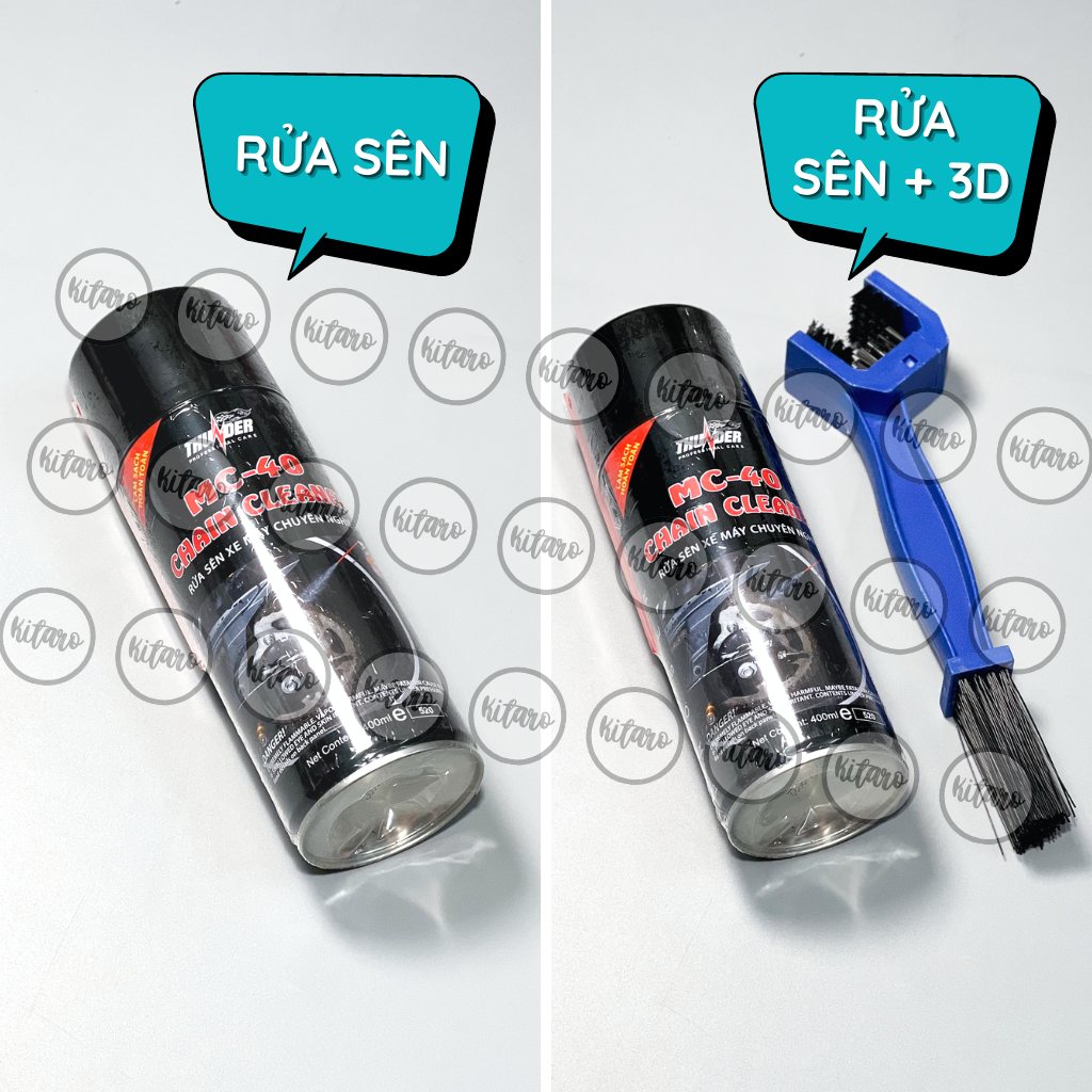 Chai Rửa Sên, Vệ Sinh Sên THUNDER MC-40 400ml