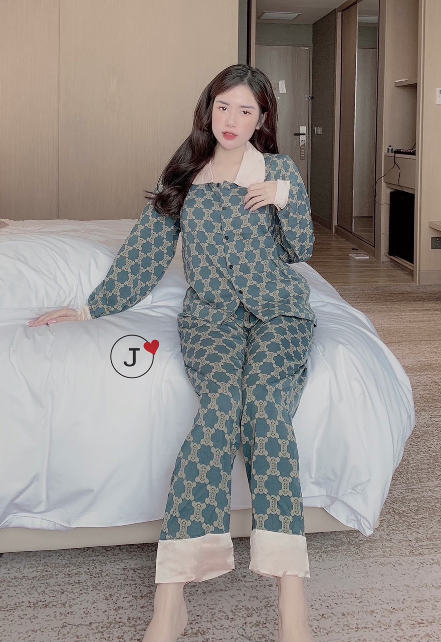 Bộ lụa Pijama lụa loại 1 chất mềm mịn, mát + Ảnh thật ,Bộ Lụa Mango