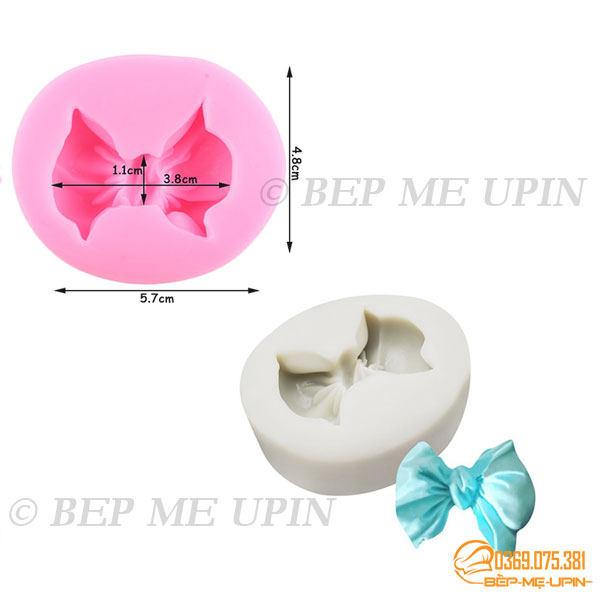 Khuôn silicon nơ size 5cm