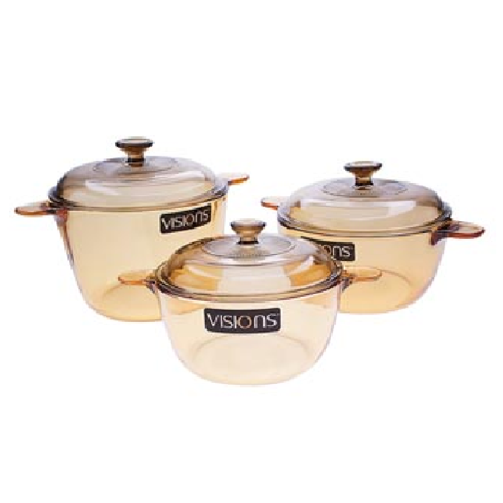 Bộ 3 nồi thủy tinh Visions VS-330/CL1 - GIAO TOÀN QUỐC