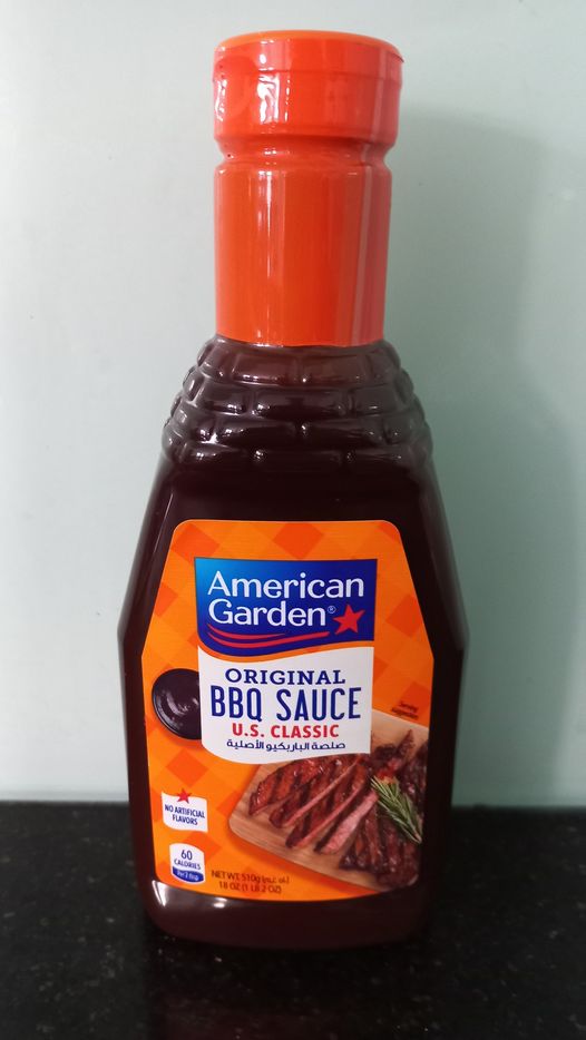 American garden. bbq sauce 510 gr. best before : 2026