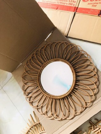 gương mây decor