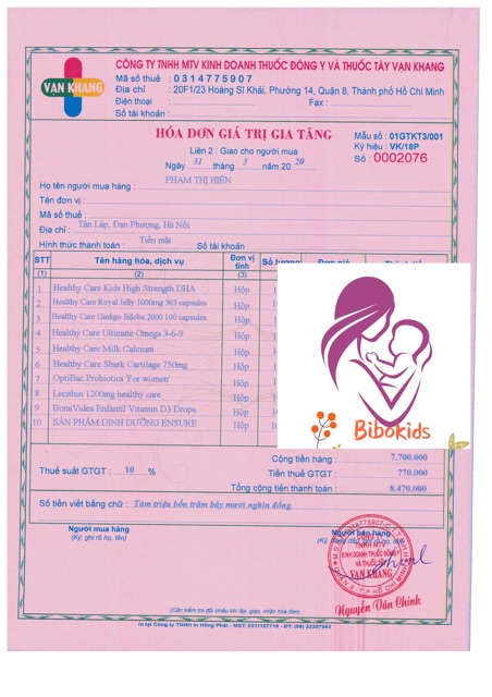 DHA Kid Healthy Care 60 viên