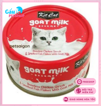 Pate sữa dê KitCat cho mèo lon 70g