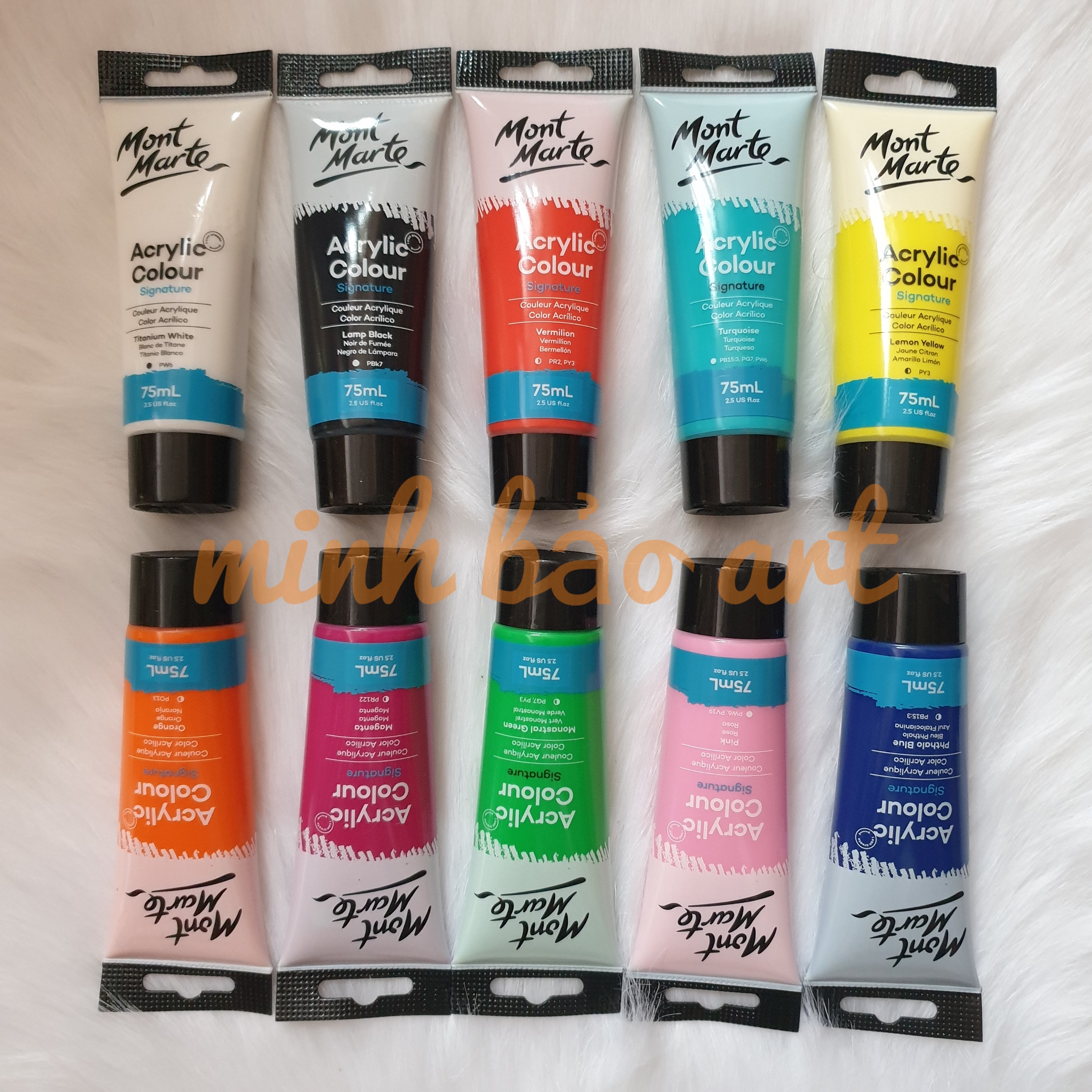 [HCM]BÁN LẺ - MÀU MONT MARTE STUDIO ACRYLIC TUÝP 75 ML (VẼ TRÊN TƯỜNG GỖ VẢI KÍNH...)
