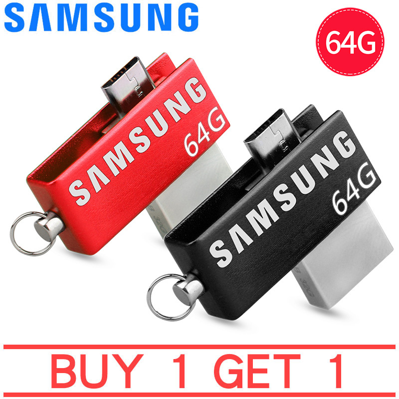 Bảng giá [Mua 1 tặng 1]Sản Phẩm Mới Ổ Đĩa Flash SAMSUNG USB OTG USB 3.0 Ổ Đĩa Bút Mini 64GB Micro USB Stick Phong Vũ