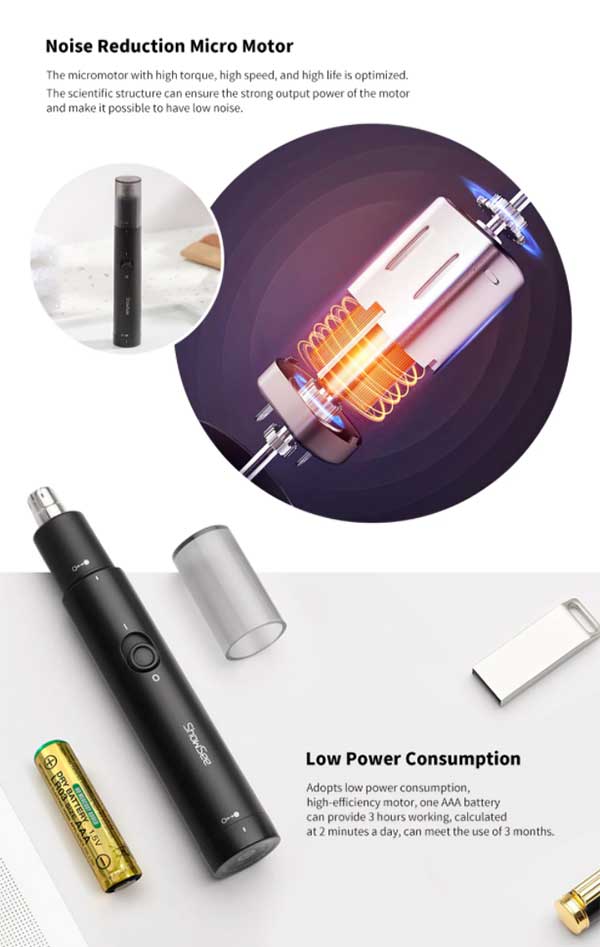 Máy tỉa lông mũi SHOWSEE C1-BK