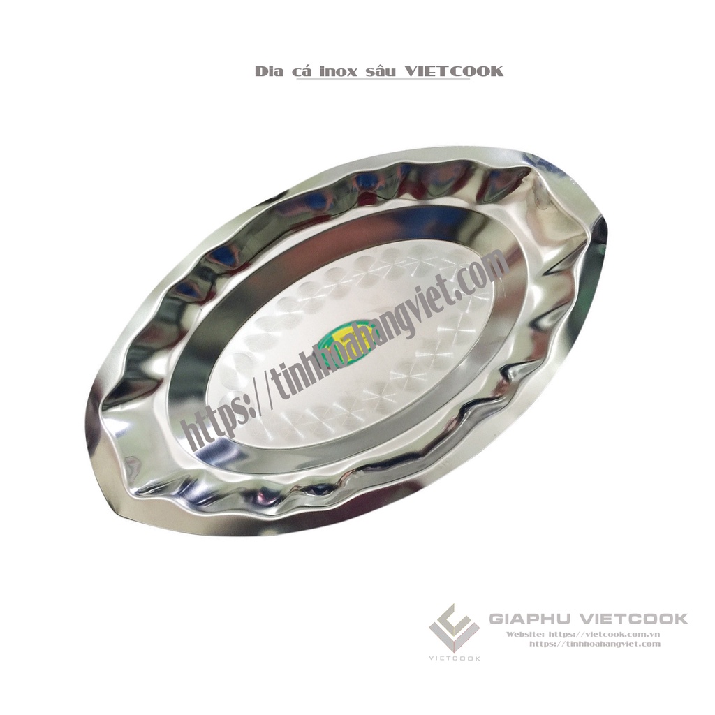 DĨA CÁ INOX VIETCOOK - Loại sâu