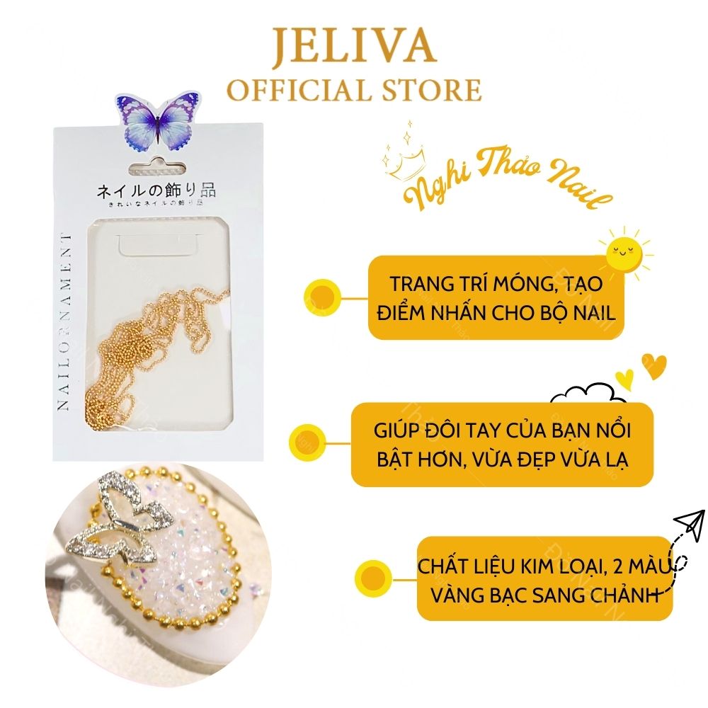 Dây bi nail tròn đính móng NGHI THẢO