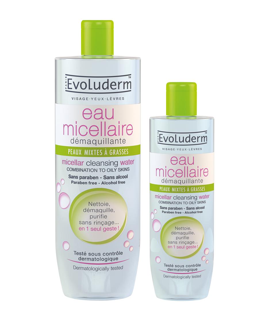 Nước Tẩy Trang Evoluderm Micellar Cleansing Water #Xanh lá cây