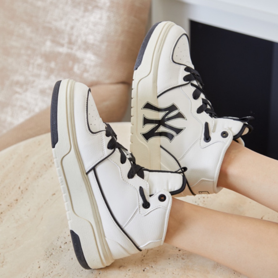 Giày Sneaker M.L.B Chunky Lin.er High New York Yan.kees Black ( Full box)