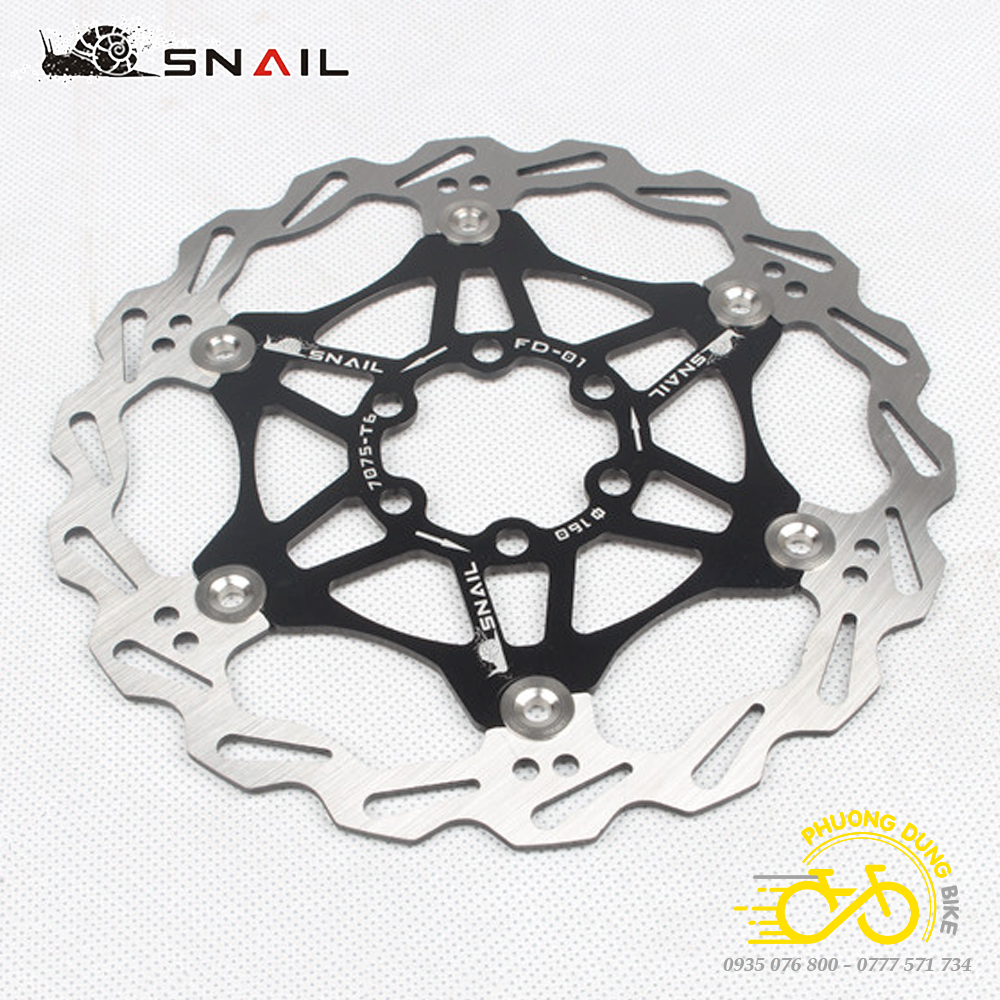 Đĩa phanh thắng xe đạp SNAIL 160mm - 1 chiếc