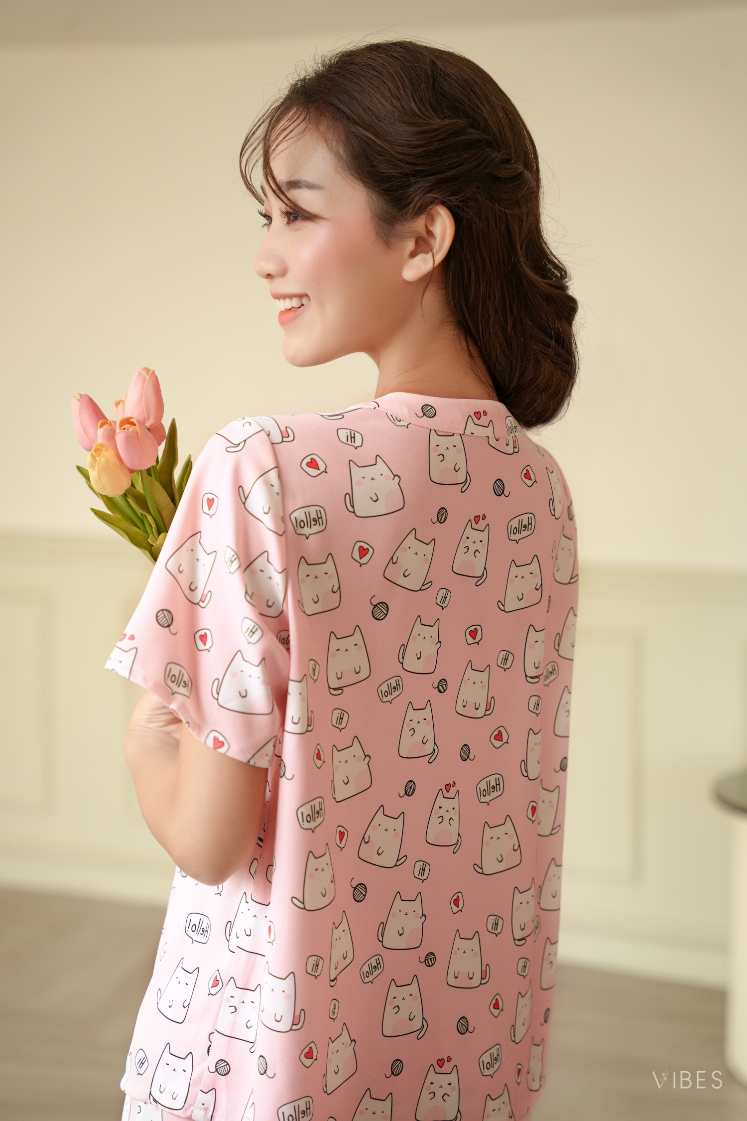 VIBES Pijama lửng Minnie Py Set