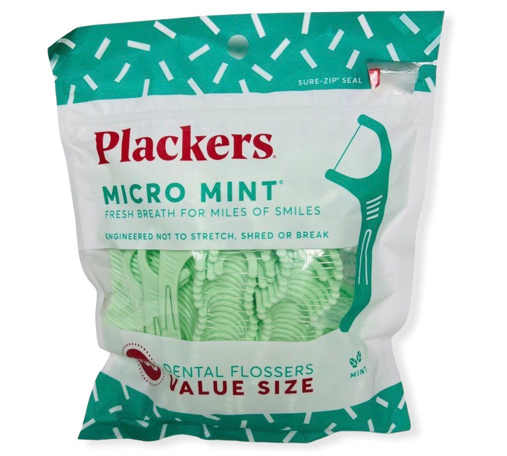 Tăm Chỉ Nha Khoa hương bạc hà Plackers Micro Mint Dental Flossers 150 cây