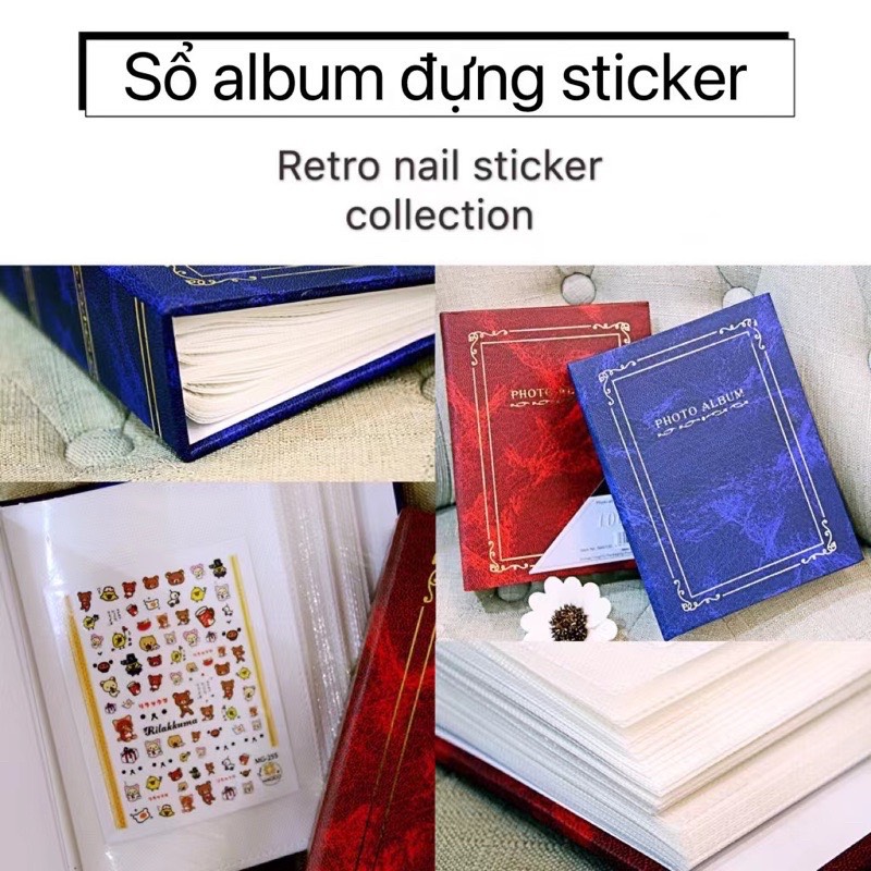 Sổ album đựng sticker 100 trang siêu hot