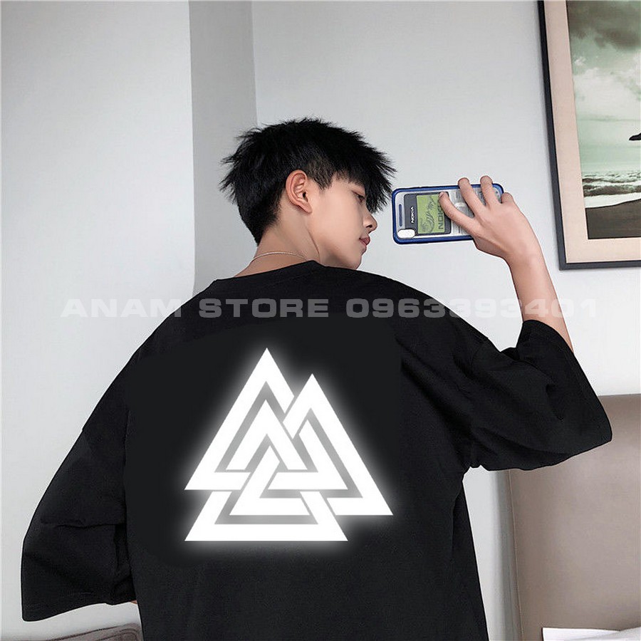 [HCM]ÁO THUN PHẢN QUANG TAY LỠ NAM NỮ TAM GIÁC