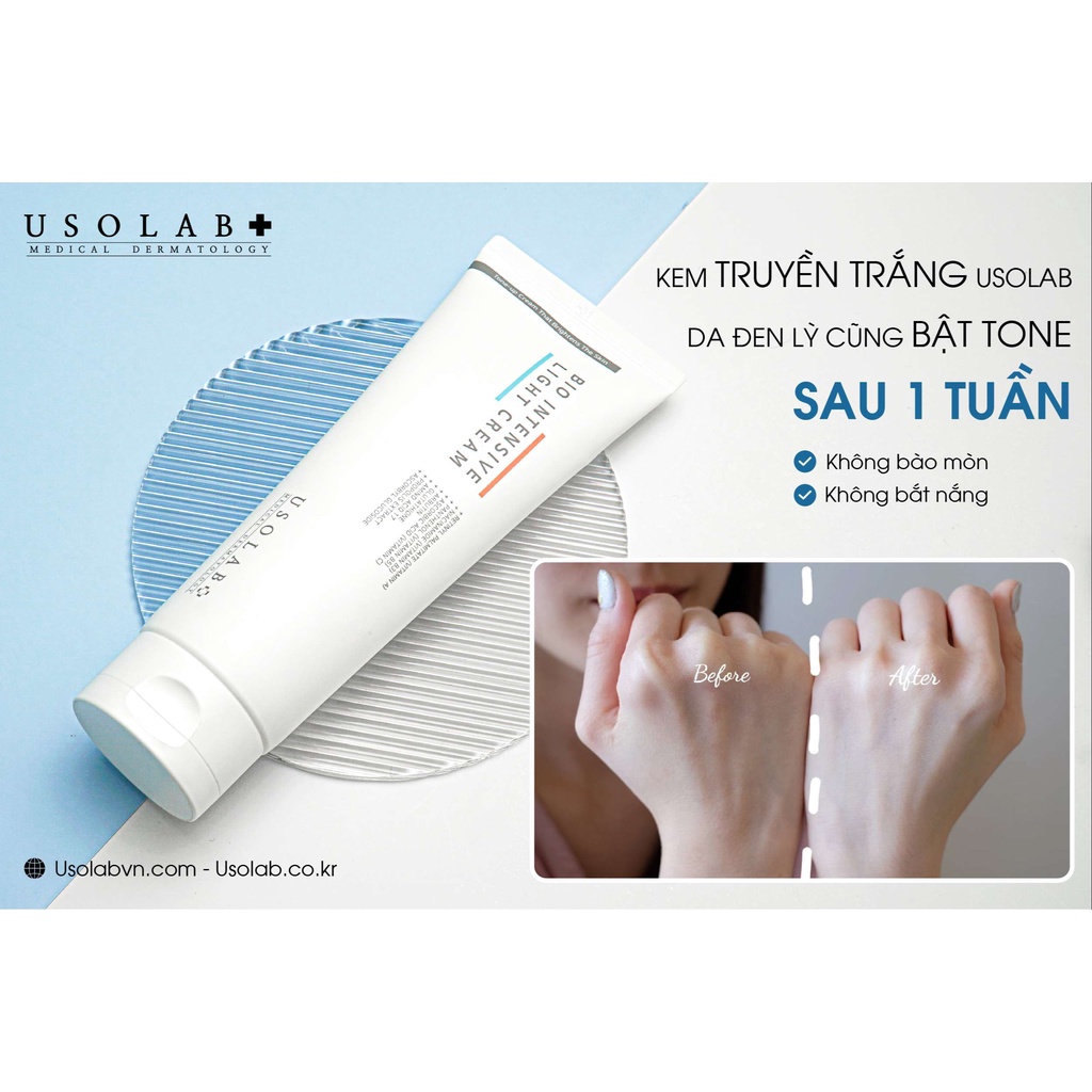 [Hàng Công Ty] Kem dưỡng trắng da body USOLAB LIGHT INTENSIVE CREAM 250ml