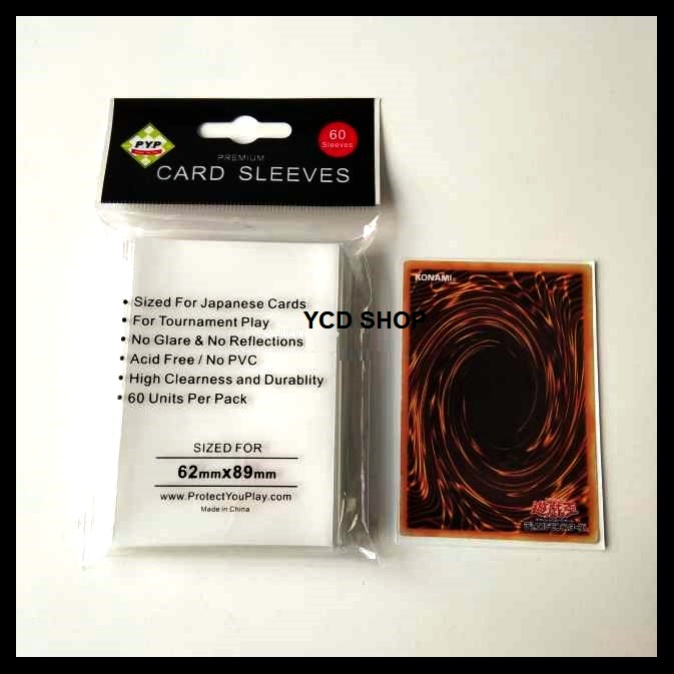 Bộ 60 Sleeve bọc bài Yugioh  chuẩn small size cao cấp